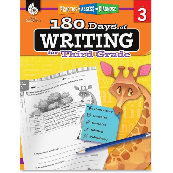 Shell Education 180 Days of Writing Book, Grade 3 51526